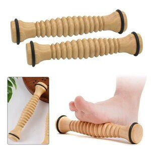TheraWell Natural Wood Foot Roller – Bundle of 6 – NEW